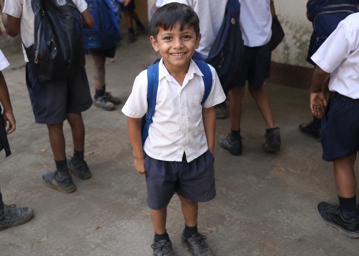 Children in a rural Indian school classroom